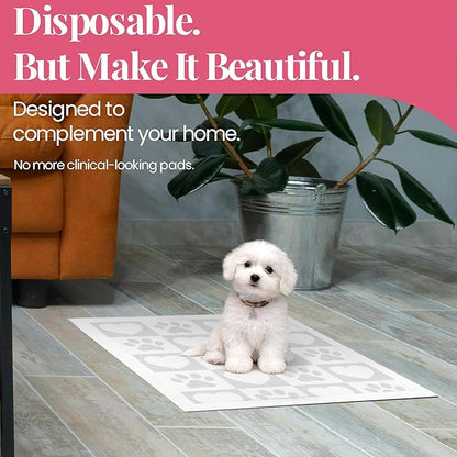 Pupiboo Disposable Dog and Cat Training Pads (100 Count) – 23x23 in Highly Absorbent Pee Pads, Leak Proof Backing, Pheromonal Attractant for Housebreaking and Indoor Potty Training