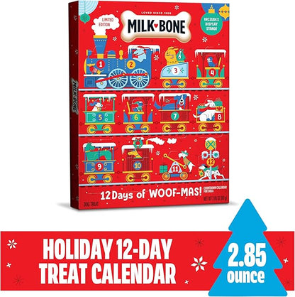 Milk-Bone Holiday 12 Day Treat Calendar, 2.85 oz Box (Pack of 2)