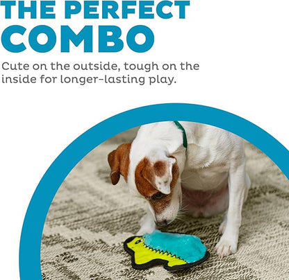 Outward Hound Durablez Minis – Squeaky Plush Dog Toy, No Stuffing for Less Mess, Interactive & Tough, Jumbo Squeaker, Puppies & Small Dogs, Hedgehog, 7"