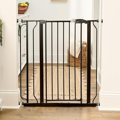Regalo Safety 36" Extra Tall Baby Gate for Doorways & Bottom of Stairs, Pressure Mounted Walk Through Gate for Babies, Toddlers & Pets, Tested & Safe for 30 Years, American Designed, American Owned