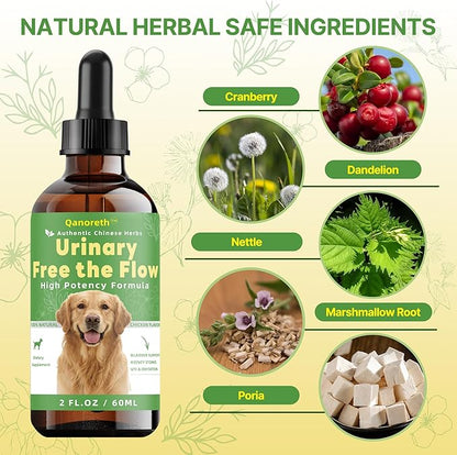 Bladder & Kidney Stones Dissolver for Dogs – Natural Dog UTI Treatment & Urinary Tract for Dogs, Stone and Crystals Fragment Flush & Prevention, Vet-Formulated Dog Urinary Tract Infection Support