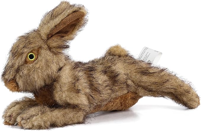 ALL FOR PAWS Brown Rabbit Pet Plush Toys, Dog Squeaker Toy, Large