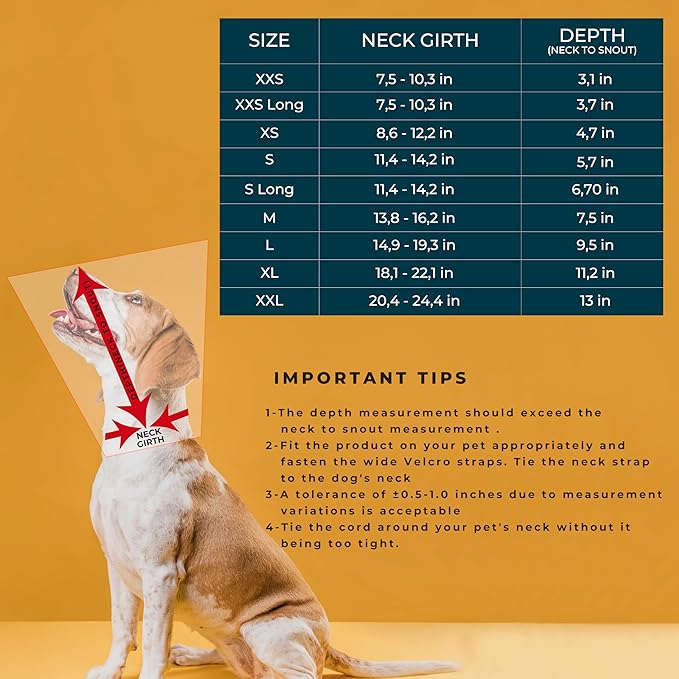 Dog Cone Collar Adjustable After Surgery, Protective Soft Dog Cone, Elizabethan Dogs Collar (Black, S [Neck Girth: 11.4"-14.2"])
