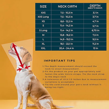 Dog Cone Collar Adjustable After Surgery, Protective Soft Dog Cone, Elizabethan Dogs Collar (Black, S [Neck Girth: 11.4"-14.2"])