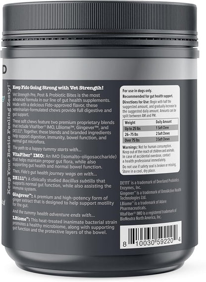Zesty Paws Vet Strength Probiotics for Dogs, Digestive Health & Gut Flora Support, Dog Supplements, 90 Count (Pack of 2)