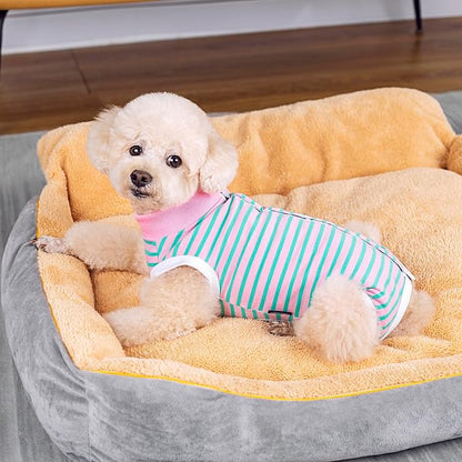 2 Packs Pet Dog Recovery Onesie Suit for Dogs Cats After Surgery,Dog Abdominal Wounds Bandages Cone E-Collar Alternative. (Grey, L)
