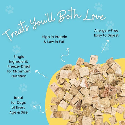 hotspot pets Freeze Dried Beef Liver Treats for Cats & Dogs - 1LB Big Bag 300+ Pcs - Made in USA, Single Ingredient, All Natural Grain-Free Beef Liver - Perfect for Training, Topper or Reward Snack