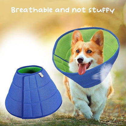 Soft Dog Cone Collar Alternative, E Cones for Medium Small Dogs/Cat to Stop Licking After Surgery, Neuter Recovery Ecollars of Shame Alternatives, Comfortable Paws Comfy Elizabethan Collars
