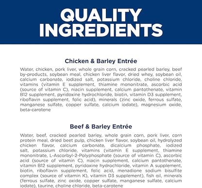 Hill's Science Diet Adult 1-6 Small & Mini Wet Dog Food, Beef & Barley Entrée, 5.8 oz. Cans, 12-Pack