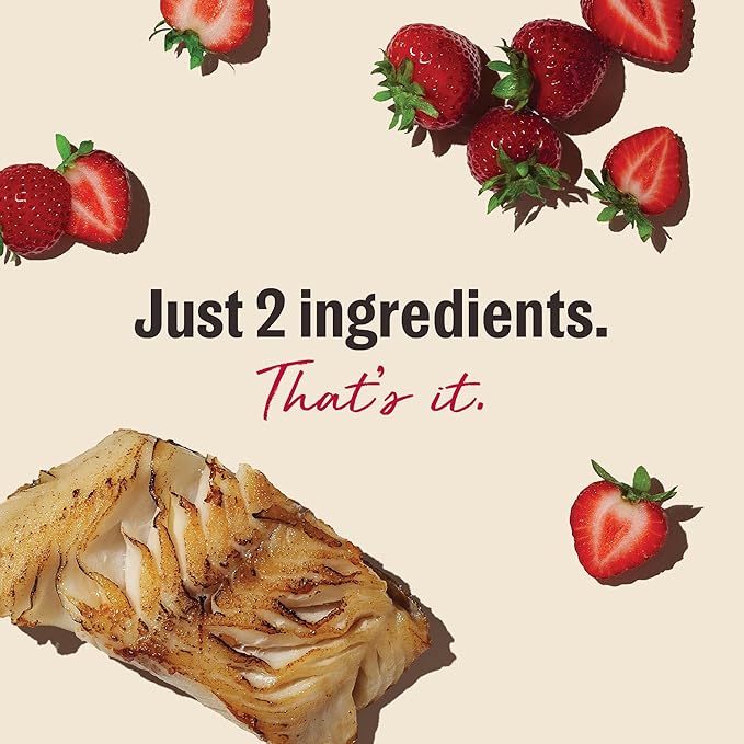 The Honest Kitchen Human Grade Dog Treats Superfood Cod Crisps: Cod & Strawberry, 3 oz
