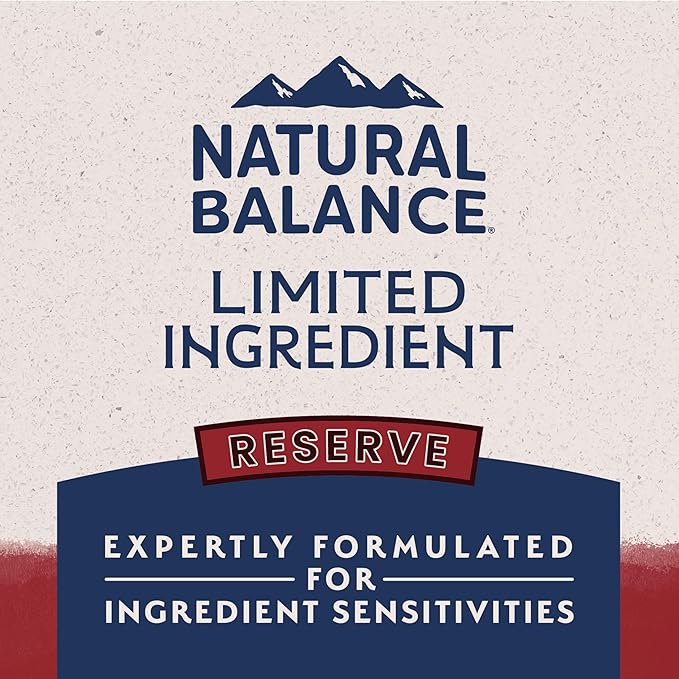 Natural Balance Limited Ingredient Reserve Grain Free Sweet Potato & Bison Dry Dog Food for Adults, Sensitive Stomach, 12 lb (Pack of 1)