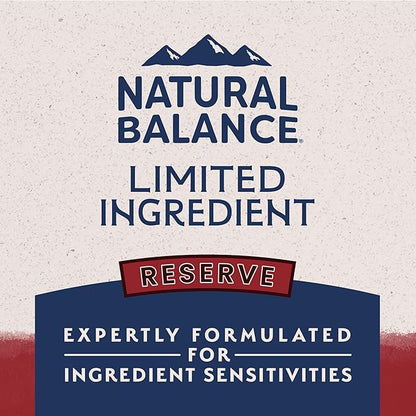 Natural Balance Limited Ingredient Reserve Grain Free Sweet Potato & Bison Dry Dog Food for Adults, Sensitive Stomach, 12 lb (Pack of 1)