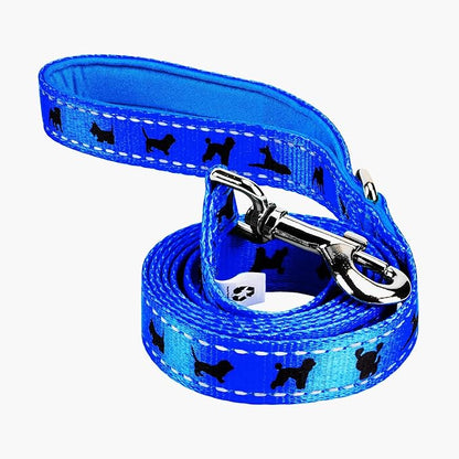 EcoBark Dog Leash - Soft & Reflective Comfort Leash with Padded Handle - Safe, Strong, & Durable for Small, Medium or Large Dogs (Royal Blue)