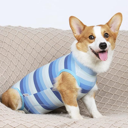 Coppthinktu Recovery Suit for Dogs Dog Onesie for Surgery, Dog Surgery Recovery Suit for Small Medium Dogs, E-Collar Alternative Anti Licking Abdominal Wounds Pet Surgery Recovery Neuter Suit