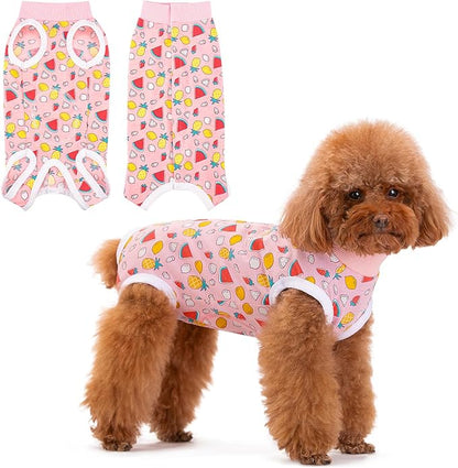 Coppthinktu Recovery Suit for Dogs After Surgery, Dog Onesie Surgery Recovery Suit for Female Spay, Soft Male Surgical Pajamas Bodysuits for Small Medium Puppy to Anti Licking Dog Cone Alternative