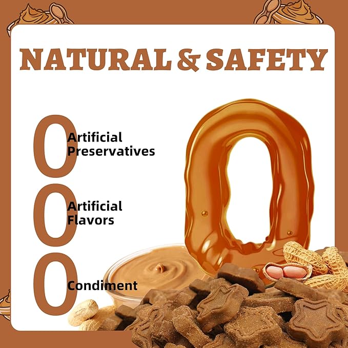 Just Try 15 OZ Dog Biscuits Peanut Butter Flavor Energy Boosting Immune Support Training Treats Healthy Dog Treats