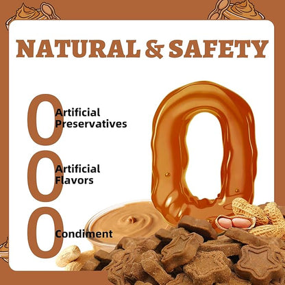 Just Try 15 OZ Dog Biscuits Peanut Butter Flavor Energy Boosting Immune Support Training Treats Healthy Dog Treats