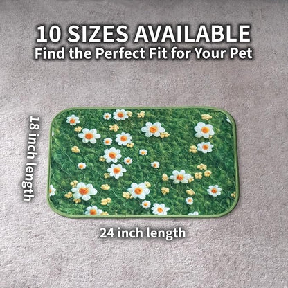 Washable Pee Pads for Dogs, Reusable Puppy Potty Training Pads, Ultra-Absorbent Thick Waterproof Leak-Proof Non-Slip Pads & Mat for Crate, Playpen, Floor, Whelping & Housebreaking , 2 Pack 18"x24"