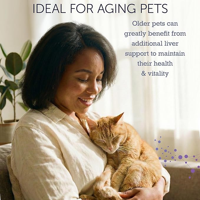 NuLife Hepato Support - Liver Support for Dogs and Cats with Silymarin - Contains Milk Thistle for Dogs & Cats and Vitamin B Complex (B1, B2, B6, B12) - Promotes Canine & Feline Hepatic Health - 90ct