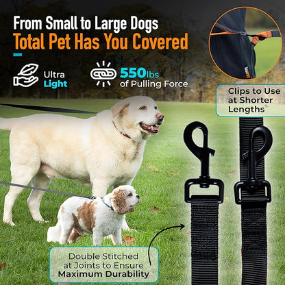 15ft Long Leash for Dogs - Long Line Dog Leash for Training Recall/Commands at Distance - Nylon, Heavy Duty - Ideal for Large & Small Breeds