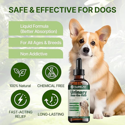 Bladder & Kidney Stones Dissolver for Dogs – Helps with Stone and Crystals Fragment Flush & Prevention – Natural Dog UTI Treatment, Herbal Vet-Formulated, Dog Urinary Tract Infection Treatment