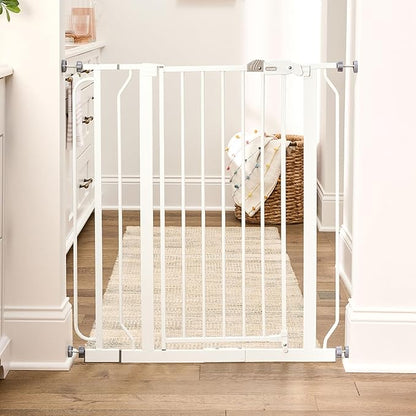 Regalo Safety 36" Extra Tall Baby Gate for Doorways & Bottom of Stairs, Pressure Mounted Walk Through Gate for Babies, Toddlers & Pets, Tested & Safe for 30 Years, American Designed, American Owned