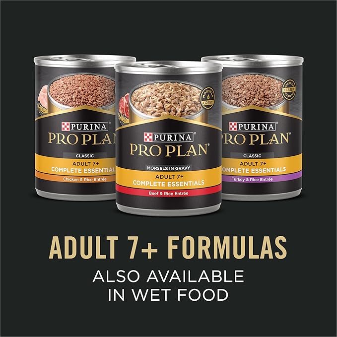 Purina Pro Plan Senior Dog Food With Probiotics for Dogs, Shredded Blend Chicken & Rice Formula - 34 lb. Bag