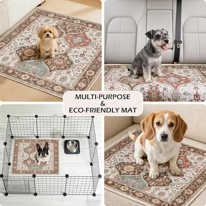 INVENHO 2PACK Washable Pee Pads for Dogs, Reusable Dog Pads Upgrade Non-Slip Dog Pee Pads Heavy Absorbency Puppy Pee Pads Quick Dry Whelping Pads/Waterproof Puppy Training Pad