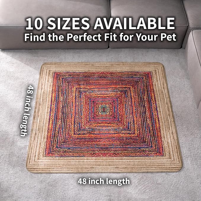 Washable Pee Pads for Dogs, Reusable Puppy Potty Training Pads, Ultra-Absorbent Thick Waterproof Leak-Proof Non-Slip Pads & Mat for Crate, Playpen, Floor, Whelping & Housebreaking , 2 Pack 48"x48"