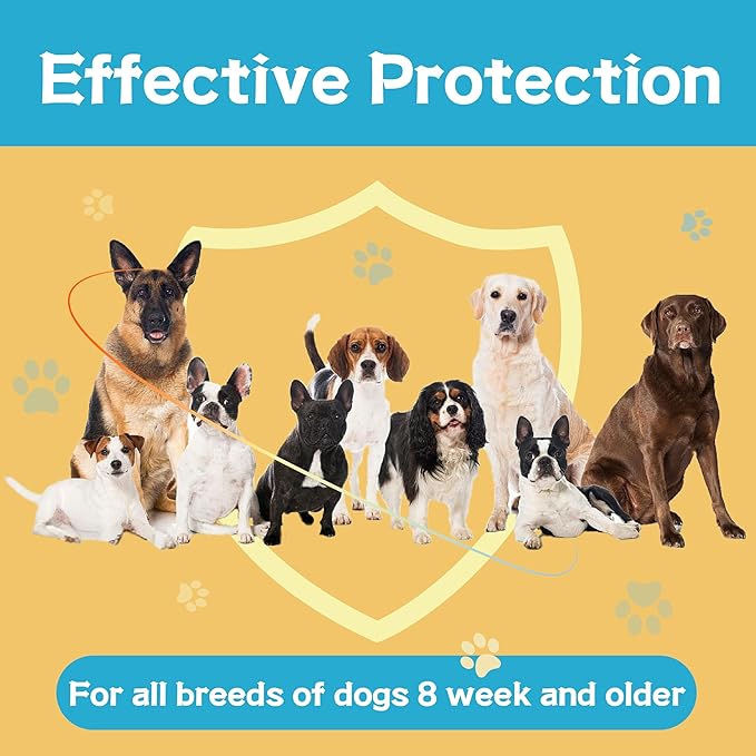 Flea and Tick Prevention for Dogs, Flea and Tick Treatment for Small Dog Puppy, Flea & Tick Control, 5-22 Pounds, 6 Doses