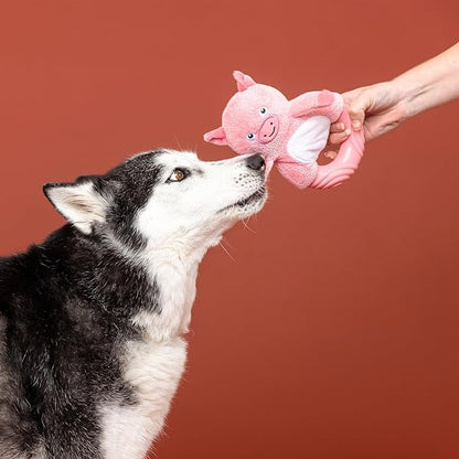 Fringe Studio Rubber Dog Toy, GET Piggy with IT, Pet Shop Collection (519056)