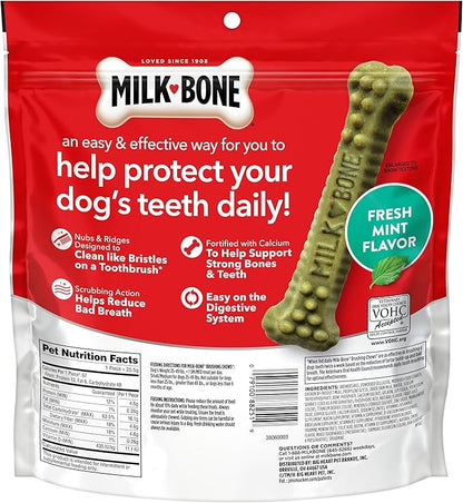 Milk-Bone Brushing Chews Original Chicken Flavor Daily Dental Dog Treats, Small/Medium, 19.6 Oz. Bag