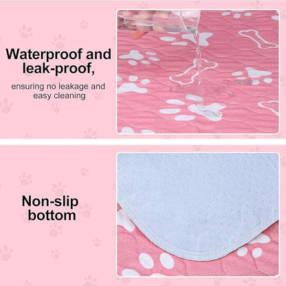 BEAUTYZOO 4 Pack Washable Pee Pads for Dogs, Reusable Puppy Pads for Potty Training, Waterproof Super Absorbent Whelping Pads Mats Non Slip Against Urine for Small Medium Dogs Cats, 36" x 41"