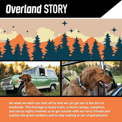 Wolfgang Heavy Duty Dog Leash, Pull-Tested to Over 800 lbs for Walking & Training, Overland Print, Large