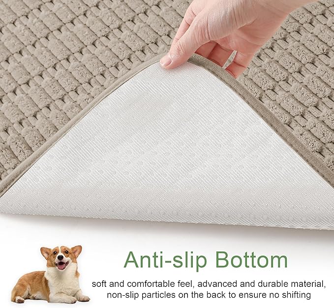 Washable Pee Pads for Dogs, Reusable Puppy Pads Dog Pads, Non-Slip Dog Pee Pads, Leakproof Pet Pee Pads Wee Wee Pads for Dogs. (Brown, 60"x82"(Pack of 1))