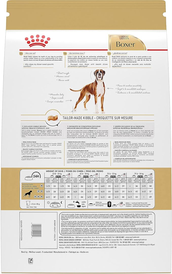 Royal Canin Breed Health Nutrition Boxer Adult Dry Dog Food, 30 lb Bag