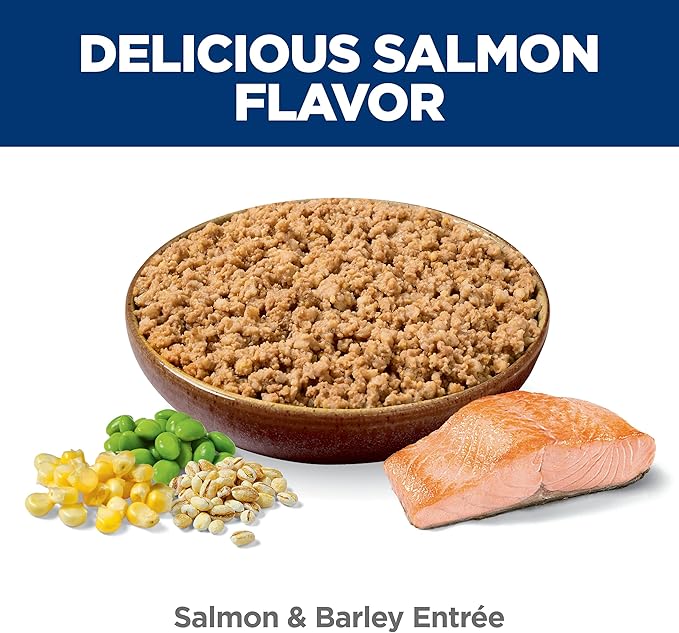 Hill's Science Diet Adult 1-6 Wet Dog Food, Salmon & Barley, 13 oz. Cans, 12-Pack