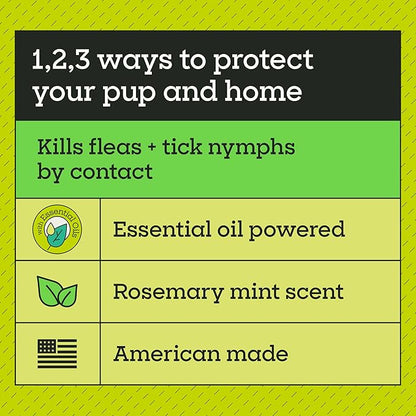 Pet Life Unlimited Flea & Tick Spray for Home, 16 oz, Plant-Based Indoor Prevention and Treatment for Dogs, Kill & Repel Fleas, Ticks & Eggs, Protection for Carpet, Furniture & Bedding