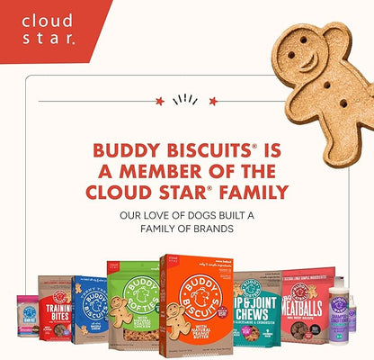 Buddy Biscuits 3.5 lbs. Bag of Crunchy Dog Treats Made with Bacon & Cheese,(Pack of 2)