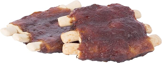 DreamBone Grill Masters Ribs, No-Rawhide Chews for Dogs, 5 Half Racks