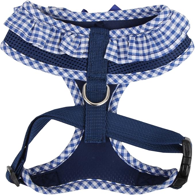 Authentic Puppia Vivien Harness, Royal, Large (Pack of 2)