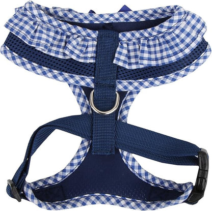 Authentic Puppia Vivien Harness, Royal, Large (Pack of 2)