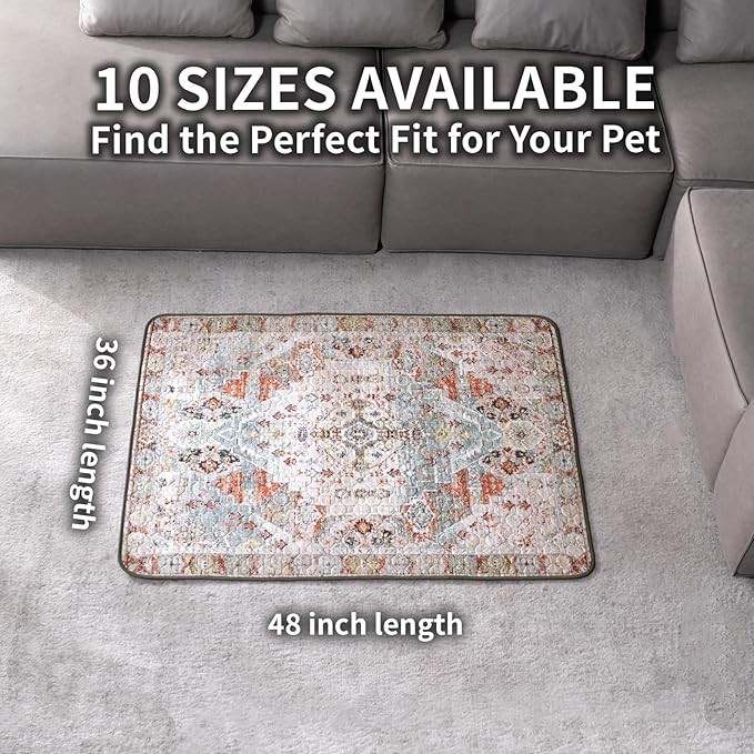Washable Pee Pads for Dogs, Reusable Puppy Potty Training Pads, Ultra-Absorbent Thick Waterproof Leak-Proof Non-Slip Pads & Mat for Crate, Playpen, Floor, Whelping & Housebreaking , 2 Pack 36"x48"