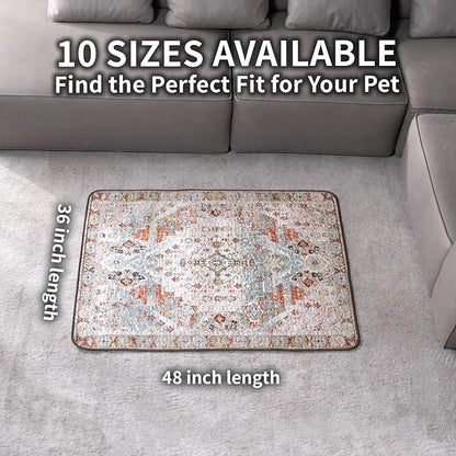 Washable Pee Pads for Dogs, Reusable Puppy Potty Training Pads, Ultra-Absorbent Thick Waterproof Leak-Proof Non-Slip Pads & Mat for Crate, Playpen, Floor, Whelping & Housebreaking , 2 Pack 36"x48"