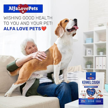 Kennel Cough Medicine for Dogs & Cats to Help with Sneezing, Allergies, Runny Nose – Squeezable and Lickable Dog Cough Medicine to Aid with Easy Breathing – Travel-Friendly 10-Sticks Pack 5 g Each