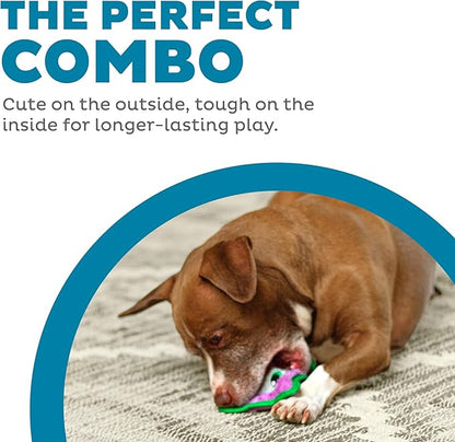 Outward Hound Durablez Minis – Squeaky Plush Dog Toy, No Stuffing for Less Mess, Interactive & Tough, Jumbo Squeaker, Puppies & Small Dogs, Owl, 5.8"