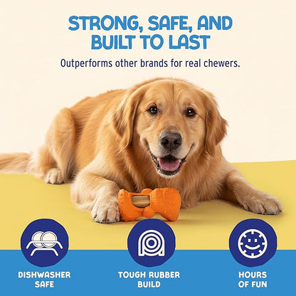 Himalayan Jughead Super Dog Chew Holder - Holds Chews & Treats for Dogs, Slows Down Fast Chewers for Long Lasting Chews - Pair with Jughead Super Insert, and Veggie Treats Like Carrots & Celery
