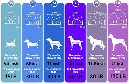 ATESON Dog Grooming Hammock - Pet Harness for Grooming Nail Trimming (XXL 120lb), Dog Sling for Nail Clipping, Dog Hanging Holder for Cutting Nail with Nail Clippers