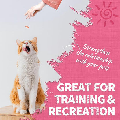 Just Try 36 OZ Urinary Tract Cat Treats for Indoor Cats Health Supplement Cranberry & D-Mannose for Kidney Bladder UT Support Salmon Flavor Crunchy Chews