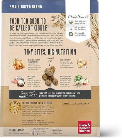 The Honest Kitchen Whole Food Clusters Small Breed Whole Grain Chicken Dry Dog Food, 1 lb Trial Pouch (Pack of 2)